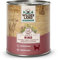 Wildes Land - Nassfutter für Hunde - Nr. 5 Rind - 6 x 800 g - mit Süßkartoffeln, Heidelbeeren, Wildkräutern & Distelöl - Glutenfrei - Extra viel Fleisch - Beste Akzeptanz und Verträglichkeit