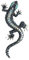 Premium Quality Womens AntiqueRhinestones Vintage Gothic Gecko Eidechse Lange Brosche blauCarry Stone