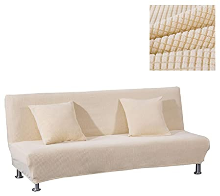 WINS Sofabezug für Schlafsofa, ohne Arm, dehnbar, rutschfest, Futonbezug