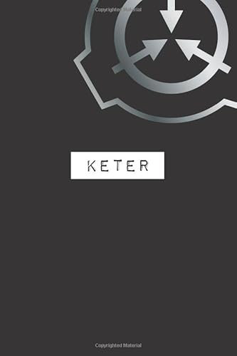 SCP Foundation Keter 6x9 120 Page Lined Notebook / Journal