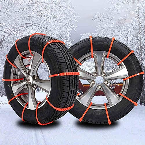 Schneeketten - Baceyong 20 Stück rutschfeste Reifen Schneeketten tragbar einfach zu montieren Notfall Traktion Auto Schnee Universal Reifen Schneeketten Breite 145-295 mm