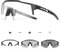 KAPVOE Photochromatische Selbsttönend Fahrradbrille TR90 Rahmen für Herren Damen Klar Sportsonnenbrille Sport Radfahren MTB Radbrille Fahren Sportbrille Baseball Laufen klar Schwarz 01