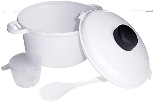 New Microwave Pressure Cooker Pot with Locking Lid Compact Easy Cook Micro Kitchen Master with Measuring Cup Large 2.8L Healthy and Fast Way to Cook Good Food