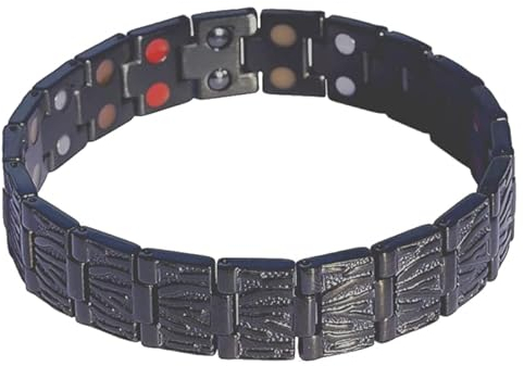Source Wellness-Armband schwarz mit Magnet und Bio-Elements