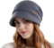 Cappello Invernale da Donna con Visiera,Cappello a Maglia Slouchy per Ragazza,Berretto Morbido Foderato in Pile con Visiera,Cappelli alla Moda di Varie Colori per Il Freddo