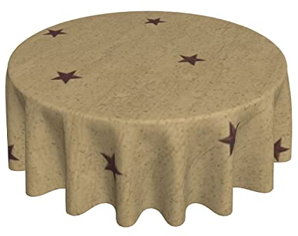 Tischtuch Stern-Kraft-Muster rutschfeste Wachstuch Wasserdicht Wachstischdecke 152Cm Für Picknick Garten Geburtstag