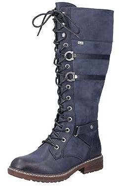 Rieker Women's 94732 Tall Boots, navy, 3.5 UK