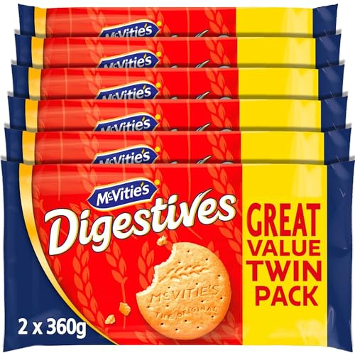 McVitie's Digestives The Original Biscuits, Twin Pack, 2 x 360 g (6 Pack)