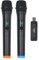 micfuns K1 Professional USB Mikrofon-Sets Wireless 2 Handheld VHF 230-250 MHz Mikrofonsystem 100 m Entfernung für Karaoke, Party, Sprache (2)