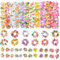 Amicably 48 Stück Hawaii Leis Party Dekorationen Hawaii Blume Halskette Blumen Armbänder Stirnband für Tropische Hawaii-Party Thema Strandparty Hawaii Nachtbar Strandurlaub