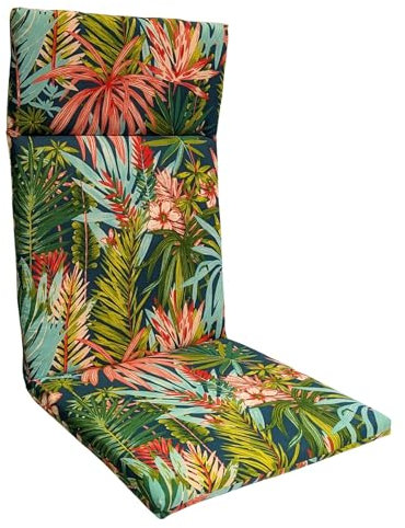 Schwienhorst Hochlehner-Auflage Hawaii 120 x 50 x 4 cm | 100% Baumwolle