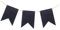 HEALSOPTHY 16 Stück Tafel Wimpel hochzeitsideen Hochzeitsparty Chalkboard Banner partydekoration Party Dekoration Tafel-Banner-Schild Tafel-DIY-Banner Tafel hängendes Banner Bambus Black