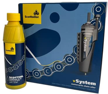 Scottoiler vSystem Automatic Chain Oiler - including 250ml Standard Blue Scottoil…