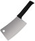 Vogue D474 Couperet en acier inoxydable Longueur de lame 20,3 cm Noir