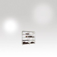 Leichtes ESD-Fachboden-Steckregal Grundregal mit 5 Stahlböden, HxBxT = 2000 x 1030 x 300 mm