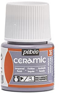 Pebeo - Ceramica - Colore opaco per terracotta, ceramica - Flacone da 45 ml - Viola chiaro