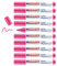 edding 4500 Textilmarker - neon-pink - 10 Stück - Rundspitze 2-3 mm - Textilstifte waschmaschinenfest (60 °C) zum Stoff bemalen - Stoffmalstift