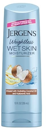 Jergens Wet Skin Body Moisturizer with Refreshing Coconut Oil, 10 Ounces (Packaging May Vary)