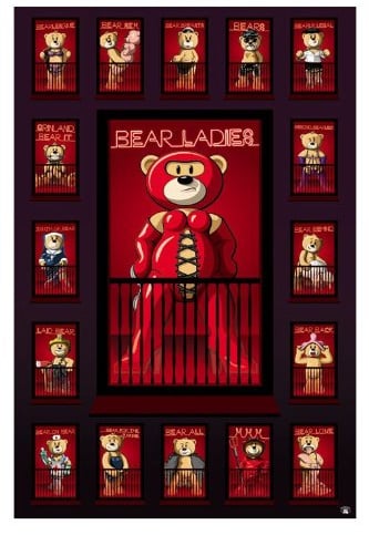 Bad Taste Bears – Red Light – 61 x 91.5 cm zeigt/Poster