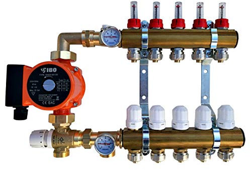 IBO Set di regolazioni fisse per riscaldamento a pavimento, 2-12 volte (11 cerchi)
