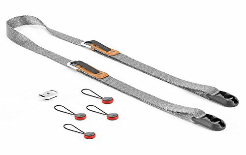 Peak Design Leash Ash - Kameragurt (Nackengurt, Schultergurt, Slinggurt) für Einsteiger-DSLRs, spiegellose Systemkameras, Kompaktkameras etc.