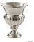 Klocke Antikdesign Medium Pokalvase - Silber - Höhe 34cm - Aluminium - Hochwertige Tischvase/Bodenvase/Dekopokal