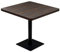 vidaXL Bistrotisch MDF Stahl Quadratisch 80x80x75cm Dunkle Esche Stehtisch