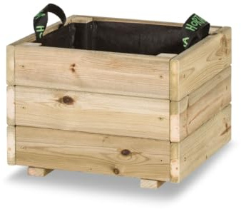 Hortalia Jardinera de Madera para Exterior - Protección Autoclave Nivel IV - Pun KD (40x40x30)