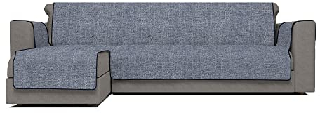 Komfort-Antigleiten-Sofa-Decke mit chaiselongue,290cm, dunkel blau