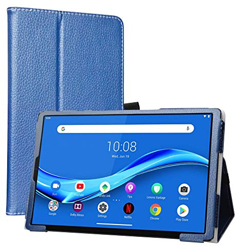 LiuShan Compatible con Tab M10 Plus Funda, Folio Soporte PU Cuero con Caso para 10.3 Lenovo Tab M10 Plus/Tab M10 FHD Plus (2nd Gen) TB-X606F Tablet(Not fit Lenovo Smart Tab M10),Azul