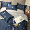 Bettbezug,Summer Little Strawberry Vierteilige Superweiche, nackte, schlafende, gewaschene Seidenbettdecke Dreiteilige Steppdecke aus Eisseide-Huahua Welt_2m vierteiliger Anzug [Bettbezug 2x2,3m]