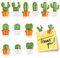 yeestone 12 Pack Cactus Strong Magnets for Fridge, Whiteboard and More - 3D Mini Magnets, Creative Magnetic Stickers for Adults and Toddlers