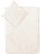 Decoper ® Mako-Satin Bettwäsche aus 100% Baumwolle | Atmungsaktiv & kuschelig weich | Farbe Champagner Creme Weiß | 2 teilig - 155 x 220 cm + 80 x 80 cm