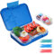 Lunchbox Kinder Bento Box, Brotdose mit Fächern, Robust und Auslaufsicher Brotzeitbox für Kinder Erwachsene, Praktische Jausenbox für Kindergarten, Schule, Picknick und Reisen (Navy Blau)