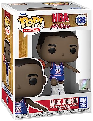 Funko Pop! NBA Legends-Magic Johnson - (Blue All Star Uni 1991) - Vinyl-Sammelfigur - Geschenkidee - Offizielle Handelswaren - Spielzeug Für Kinder und Erwachsene - Sports Fans