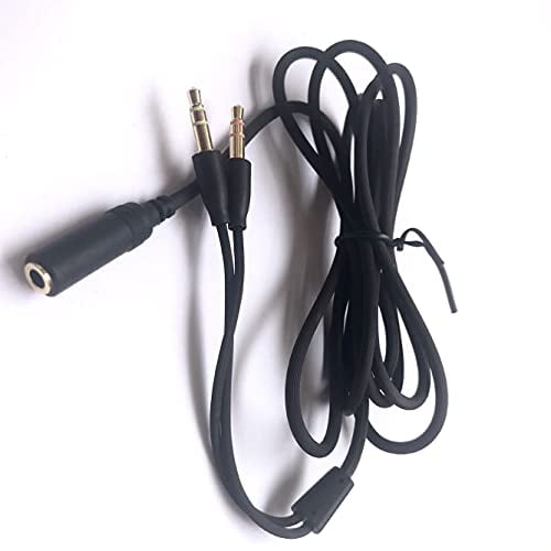 Auricolare Y Splitter Cavo Audio Separato Microfono Porta Cuffia Gaming Headset Splitter PC Cuffia Cavo Adattatore per Cuffie Razer Kraken X/BlackShark V2 Pro/Razer Nari