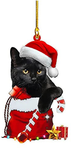 Muium(TM) Weihnachtsschmuck Personalisierte Holz Hund Anhänger Weihnachten Deko Tier Holzanhänger Christbaumschmuck Weihnachtsbaum Ornament DIY Hängende Verzieren für Innen Außen Party Dekor (G)