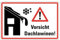 Aufkleber Warnung Hinweis Vorsicht Dachlawinen Schild Folie selbstklebend | 30x20cm Made in Germany