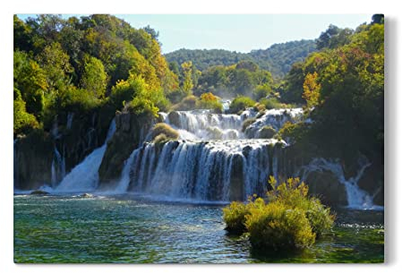 artboxONE Galerie-Print 60x40 cm Krka Nationalpark, Kroatien hochwertiges Acrylglas auf Alu-Dibond von sommersbilder