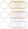 SUNNYCLUE 150PCS 3 Colors 20mm Brass Wine Glass Charms Round Beading Hoops Ring Earring Findings for DIY Earring Jewellery Making Party Favors Wedding Festivals Decoration