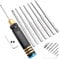 7-in-1 Scribe Tool Panel Line Scriber Scribing Tools Resin Carved Chisel for Gundam Gunpla Model Kits Carving Cutting -0.1/0.2/0.4/0.6/0.8/1.0/2.0mm Blades