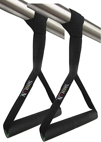 Portable Shihan Pull up Straps PULL-TIE Straps Ab Straps Chinning bag Pull Up Bar hanging Straps 1 Pair Gym/Home Multi fit fits any size of bar