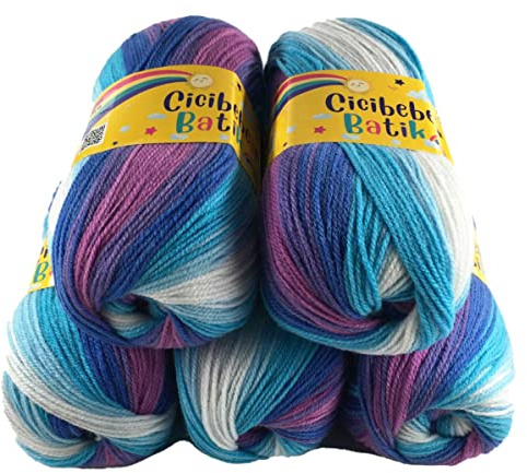 Baby Rainbow Double Knitting Batik 5x100g Ball Pack Cicibebe 550-60