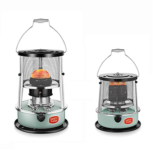 Vendics Calentadores de Queroseno Eficientes para Uso en Interiores, Calentador de Convección No Eléctrico de Bajo Consumo de Combustible, Quemador de Estufa de Queroseno con Bolsa+4 Mechas, Portáti