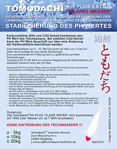 KH Plus Koiteich klares Wasser PH stabil Karbonathärte Teich PH Puffer gesundes Teichwasser gesunde Koi 20kg Sack