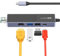 Hub USB C de 5 Puertos Con Adaptador HDMI 4K, Entrega de Energía de 60 W, Concentrador de Viaje Portátil Con Puerto Ethernet Para MacBook Pro/Air, Windows, Mac OS