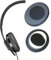 V-MOTA Ohrpolster kompatibel mit Sennheiser HD 100 230, PC 3.2/5.2/8.2 Chat-Kopfhörern, Ersatz-Ohrpolster, Reparaturteile (Schwarz, 1 Paar)