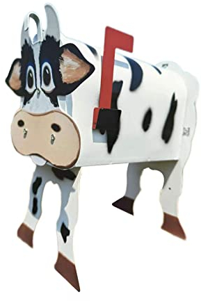 Handgefertigter individueller Metall-Kuh-Briefkasten, Pferde-Briefkasten, lustiger Briefkasten, Bauernhof-Tier-Liebhaber-Briefkästen und engarten für Kuhfarm