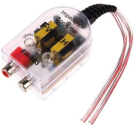 CP Line Output Converter - Hi to Low Level Adapter, Speaker to RCA, Car Audio