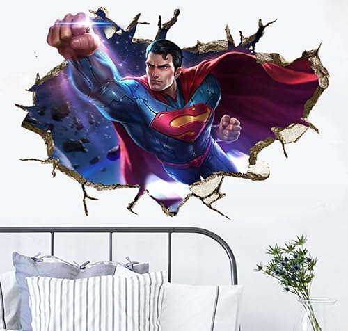 NYCK Cartoon Superheld Wandaufkleber Wohnzimmer Dekoration Hintergrund Wandaufkleber 60,90cm